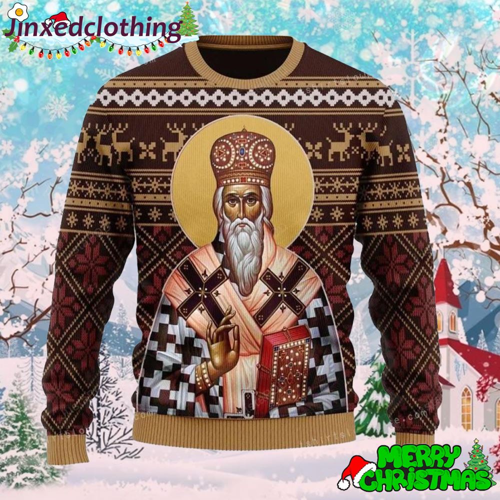 St Vasilije Of Ostrog Womens Ugly Sweater 